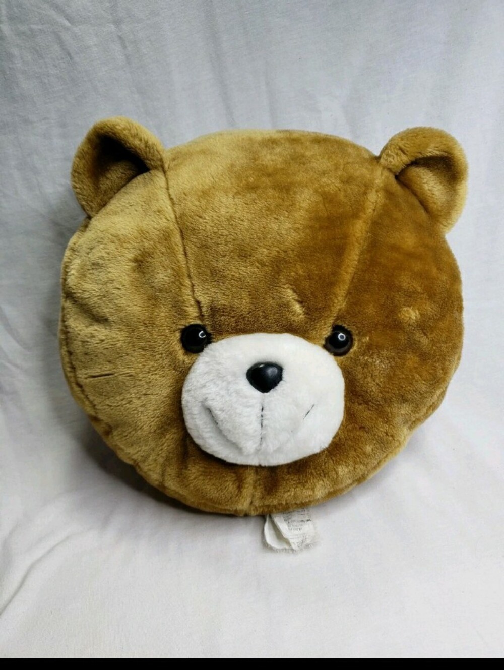 Vintage 90s Plush Brown Teddy Bear Accent Pillow Town & Country 13 Inches